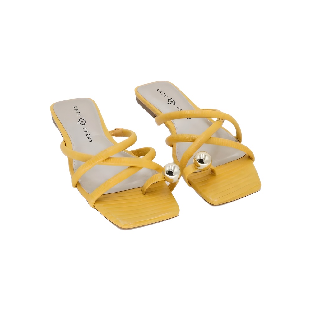 Katy Perry Womens The Camie Toe Thong Sandal Pineapple Yellow Size 9M